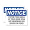 Signmission Enter Pond Area At Your Own Risk No Swimming, 14 in W x Rectangle, Plastic OS-2PACK-NS-P-1014-L-12081 - alternate 1